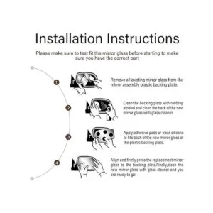 Adanz Espejo de remolque inferior de vidrio de repuesto_5