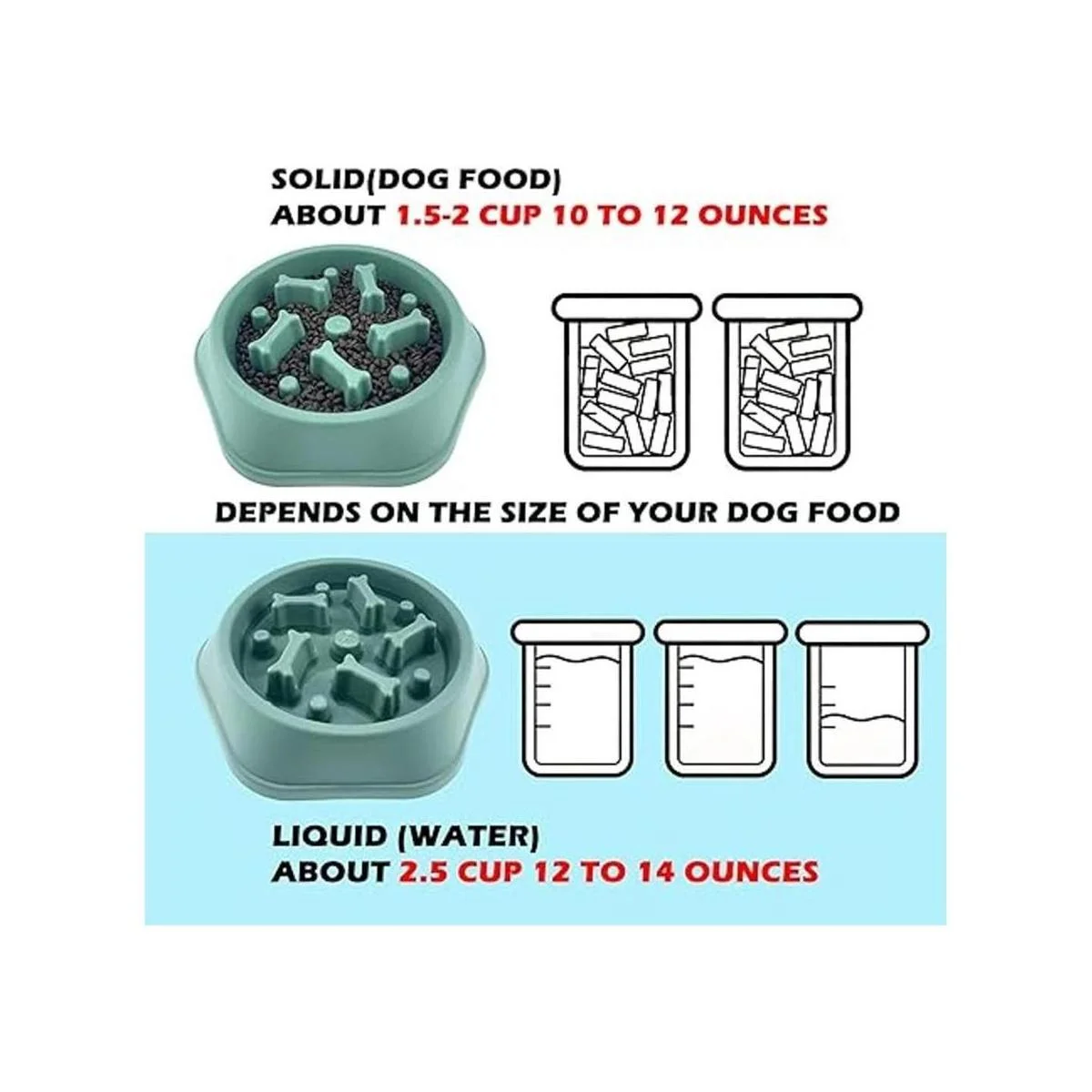 Cuencos de alimentación lenta para perro cuenco de_4