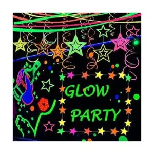 Guirnalda de papel de neón UV de 508 pies serpentinas de_2