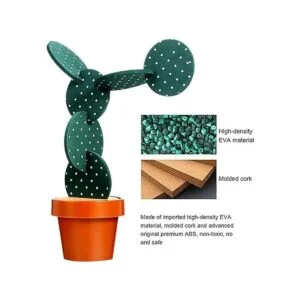 Juego de 6 posavasos de cactus divertidos para bebidas con_6