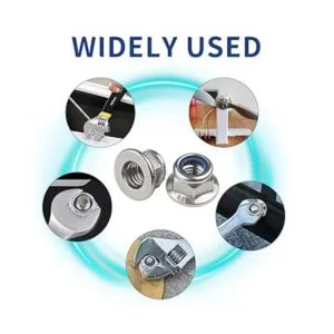 Kit surtido de tuercas de brida de nailon de acero_7