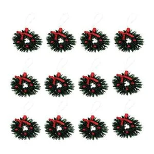 Aiffort 12 coronas navideñas para decoración de puertas_1