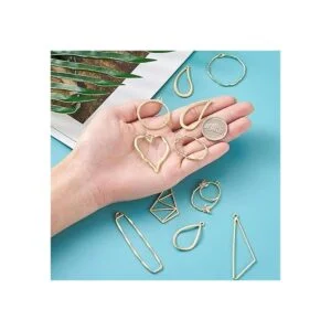 Pandahall 48 colgantes de aleación con parte trasera_4