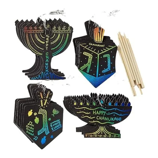 Rite Lite Chanukah Arte para rascar_3