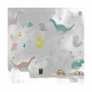 ROFARSO Coloridas calcomanías de pared de dinosaurio de_1