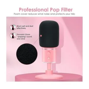 YOUSHARES Soporte de choque y filtro pop color rosa_4