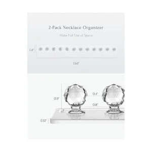 Heesch Soporte para collares ganchos de acrílico para_2