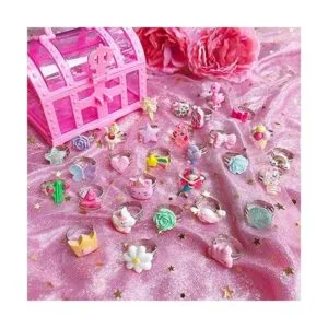 EleMirsa Juego de 30 anillos de joyería ajustables para_2