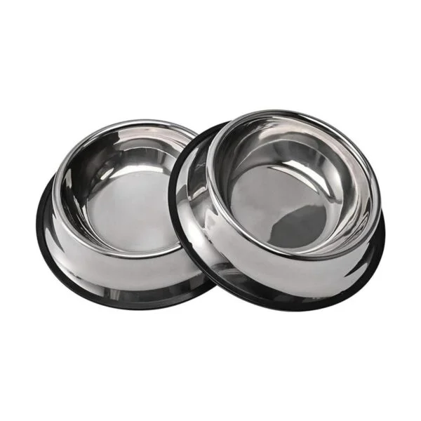 2 paquetes de cuencos de acero inoxidable con base de goma_1
