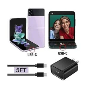 Cargador rápido USB C de 18 W apto para Galaxy Z Fold 4_4