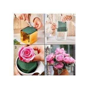 LOMIMOS Ladrillos de espuma floral bloques verdes de_5