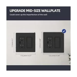 ELEGRP Placas de pared decorativas sin tornillos de 2_6