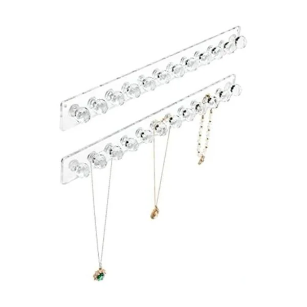 Heesch Soporte para collares ganchos de acrílico para_1