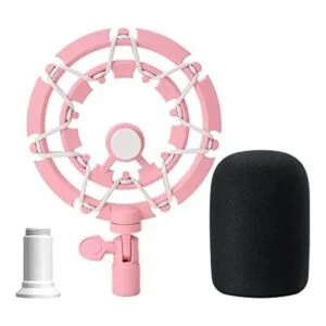 YOUSHARES Soporte de choque y filtro pop color rosa_1