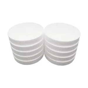 Paquete de 10 círculos de espuma de poliestireno blanco_2