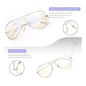 Lentes de lente transparente de aviador sin prescripción_5