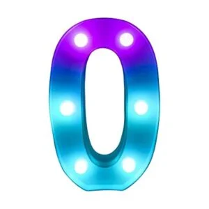 Foaky Letras para marquesina con luces de colores LED_1