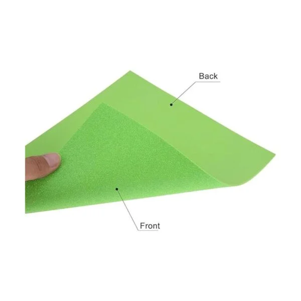 uxcell Hojas de espuma EVA con purpurina verde de 11 x 8_4