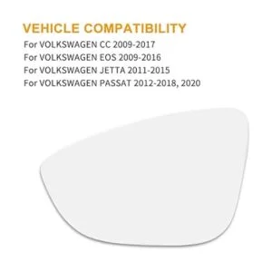 X AUTOHAUX Espejo de cristal izquierdo con adhesivo para_2