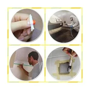 Cinta adhesiva de papel negro para pintar dibujar hacer_7