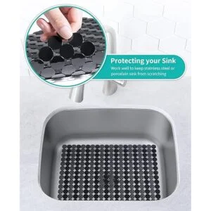 Bligli Paquete de 2 alfombrillas de fregadero para_3