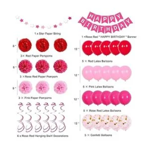 Decoraciones de cumpleaños para mujeres y niñas_3