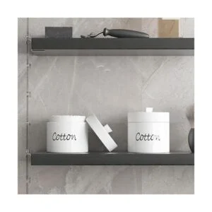 LEETOYI Organizador de hisopos de algodón de cerámica con_5