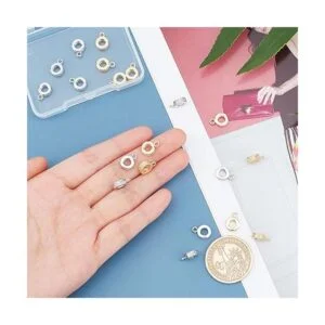 SUPERFINDINGS 20 cuentas de tubo de 2 colores dijes de_3