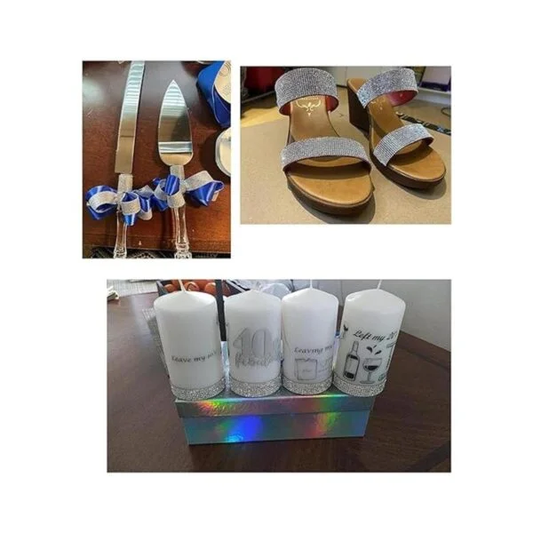 Cinta de diamantes de imitación de cristal autoadhesivo de_3