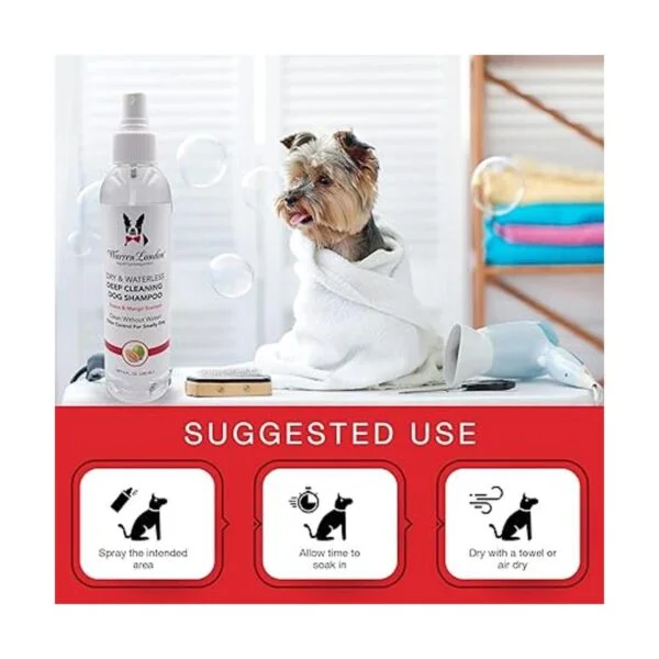 Warren London Champú seco y sin agua para perros y_4