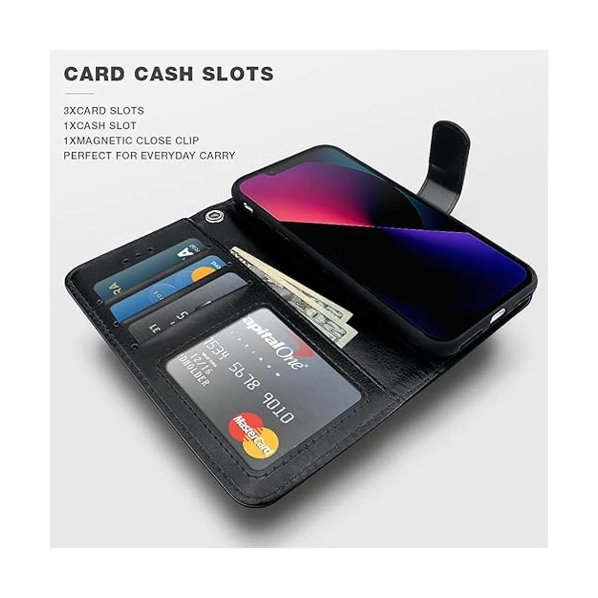 Shields Up Funda tipo cartera diseñada para iPhone 13 Pro_3