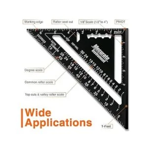 Mecurate Rafter Square Carpintería triangular cuadrada de_4