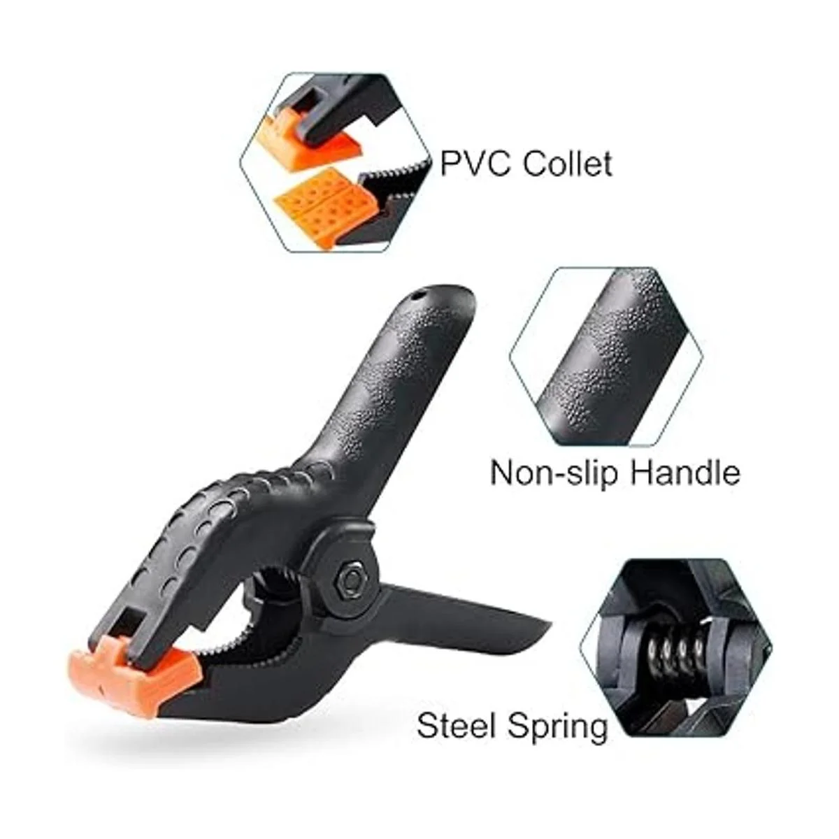 Lidlife 16 clips incluyen 8 clips de resorte resistentes_4