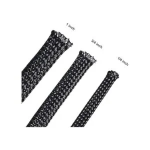 Funda de cable trenzado expandible de PET de 50 pies_2