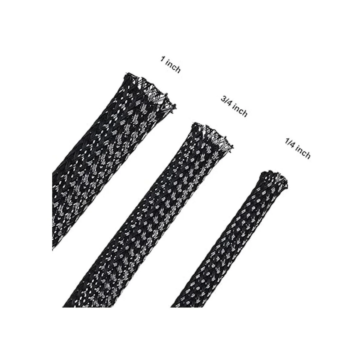 Funda de cable trenzado expandible de PET de 50 pies_2