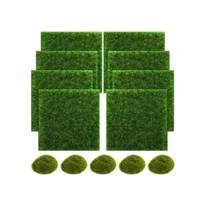 SNAIL GARDEN Hierba artificial de hada paquete de 8_1