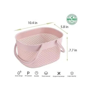 rejomiik Cesta de ducha portátil organizador de plástico_4