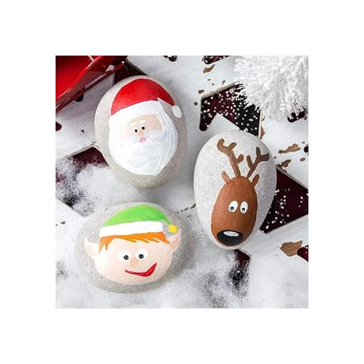 DECORKEY 24 rocas de río para pintura bricolaje y bondad_5