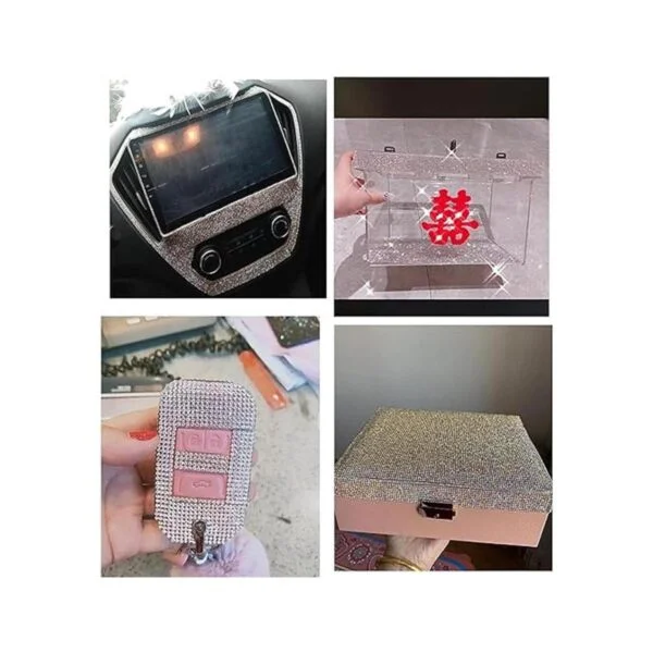 Cinta de diamantes de imitación de cristal autoadhesivo de_6