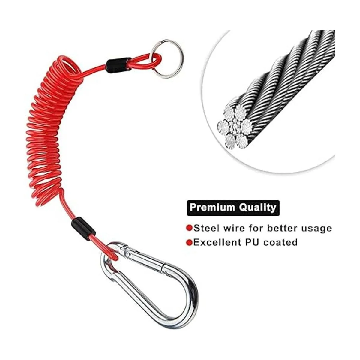 FizLig Cable de remolque de 6 pies Cable de seguridad de_2