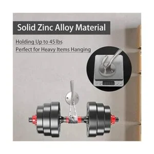 Ganchos de níquel cepillado paquete de 2 ganchos de baño_2