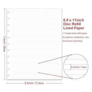 Papel de repuesto A4 TUL con forro de disco 11 agujeros_2