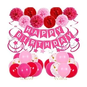 Decoraciones de cumpleaños para mujeres y niñas_1
