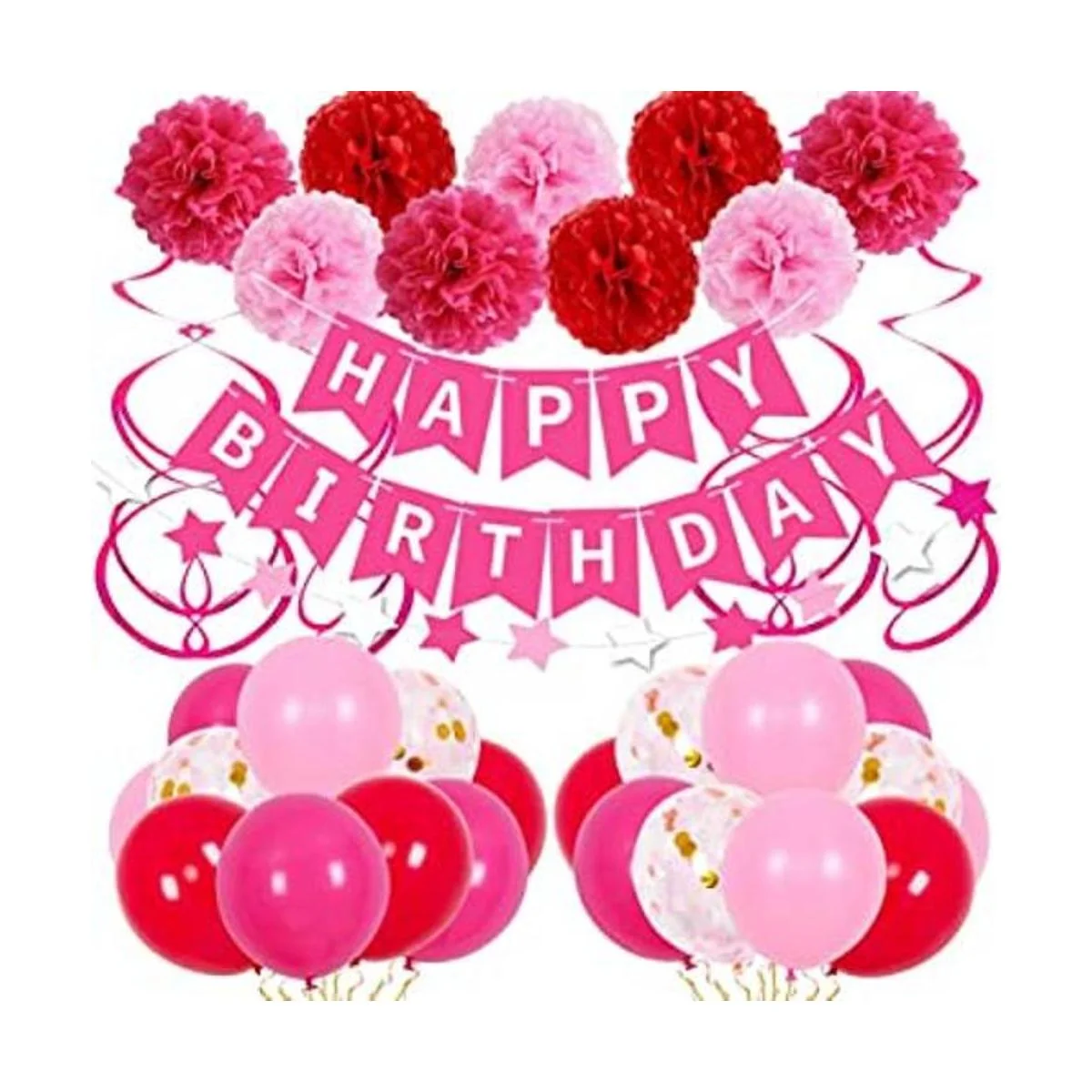 Decoraciones de cumpleaños para mujeres y niñas_1