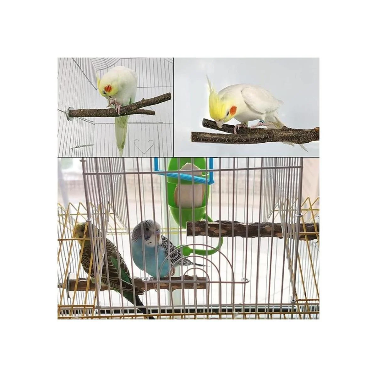 Percha de columpio para pájaros madera natural_5