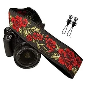 Correa de cámara con flores de rosas para todas las_1