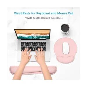 Dapesuom Reposamuñecas para teclado y mouse con soporte_2