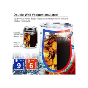 NymphFable 12oz sirena regalos para niñas vino vaso con_5