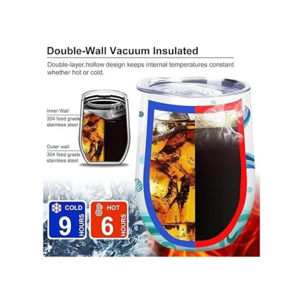 NymphFable 12oz sirena regalos para niñas vino vaso con_5