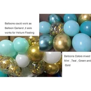 Decoraciones de fiesta verde menta suministros de fiesta_3